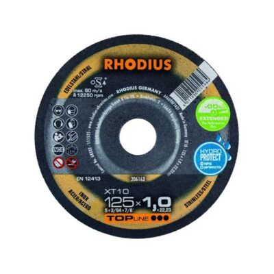 rhodius τροχοί κοπής inox xt10 125 01