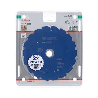 Bosch πριονοδίσκος Expert για ξύλο Ø190x30x1.5/1 mm 18Δ 02