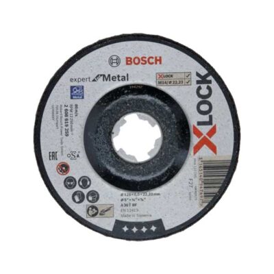 Bosch δίσκος τροχίσματος X-LOCK με κοίλο κέντρο Expert for Metal Ø125x6×22,23 mm