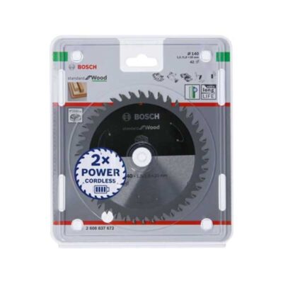 Bosch πριονοδίσκος Standard for Wood Ø140x20 mm 42Δ 02