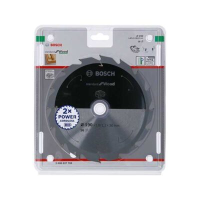 Bosch πριονοδίσκος Standard για ξύλο Ø190x30 mm 16Δ 02